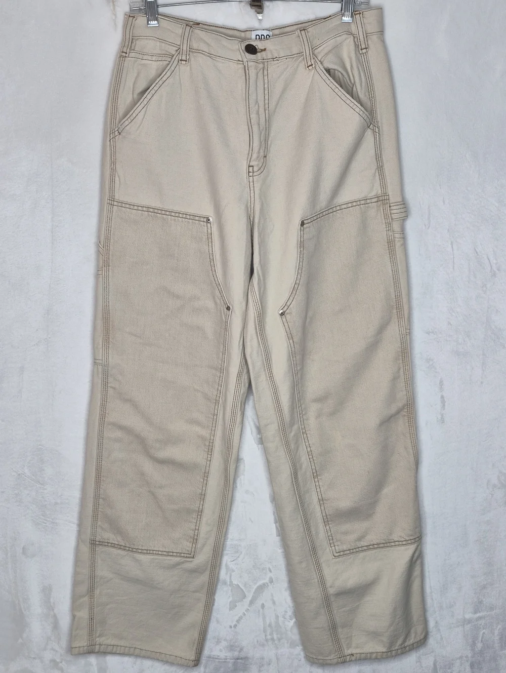 BDG Logan Tan Double Knee Cargo Carpenter Pants W29 L32‎